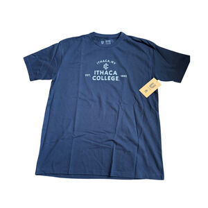 Ithaca College T Shirt Navy Blue XL NWT